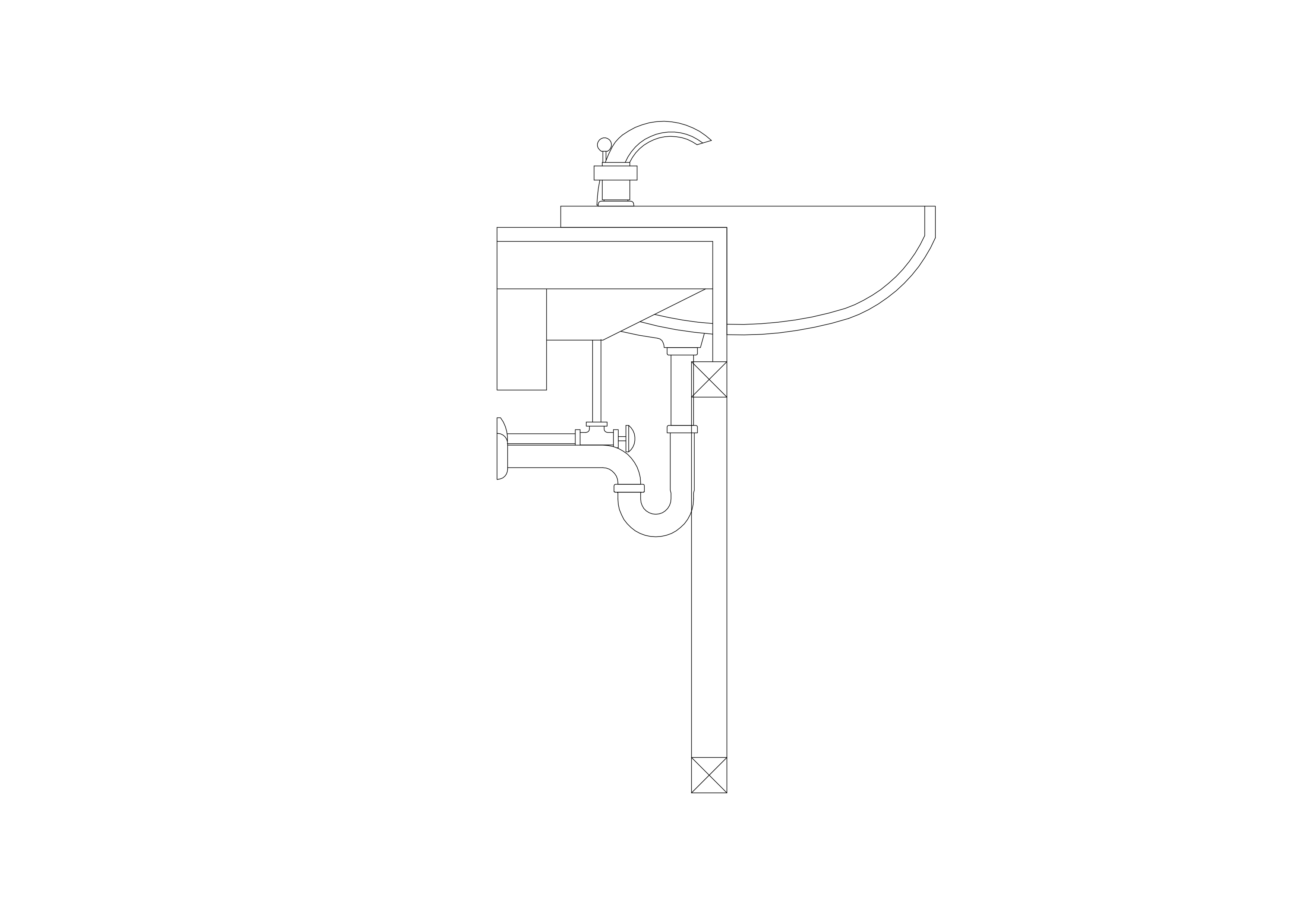 Free Sink Elevation CAD Block – DWG, DXF, PDF Format