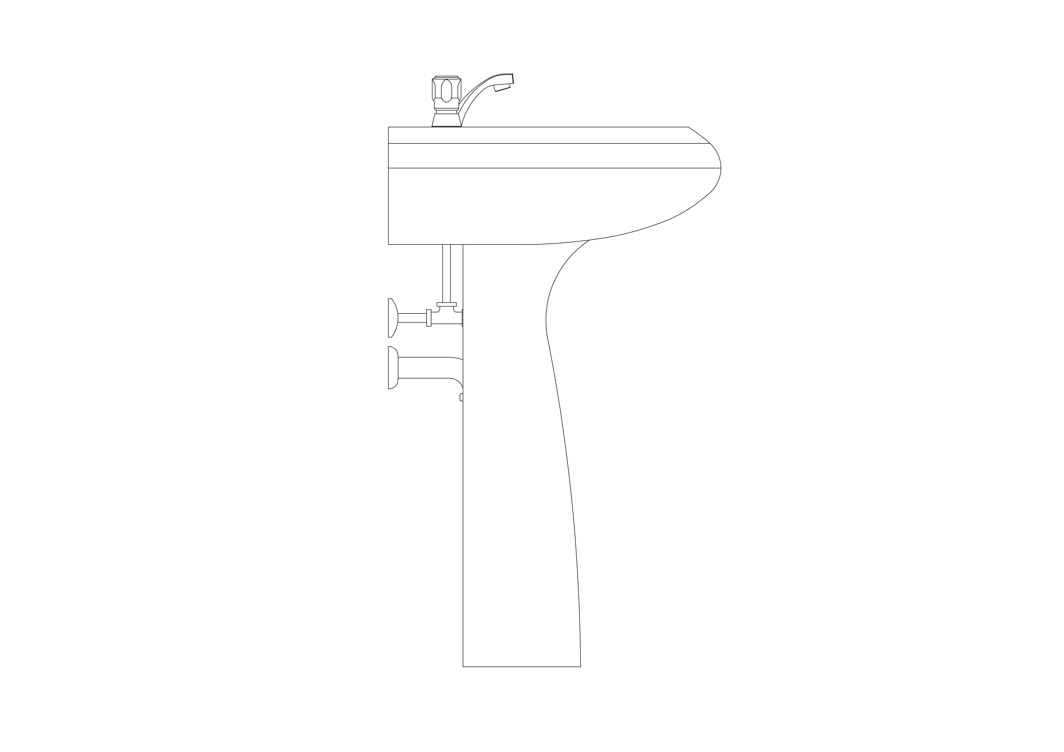 Free Sink Elevation CAD Block – DWG, DXF, PDF Format