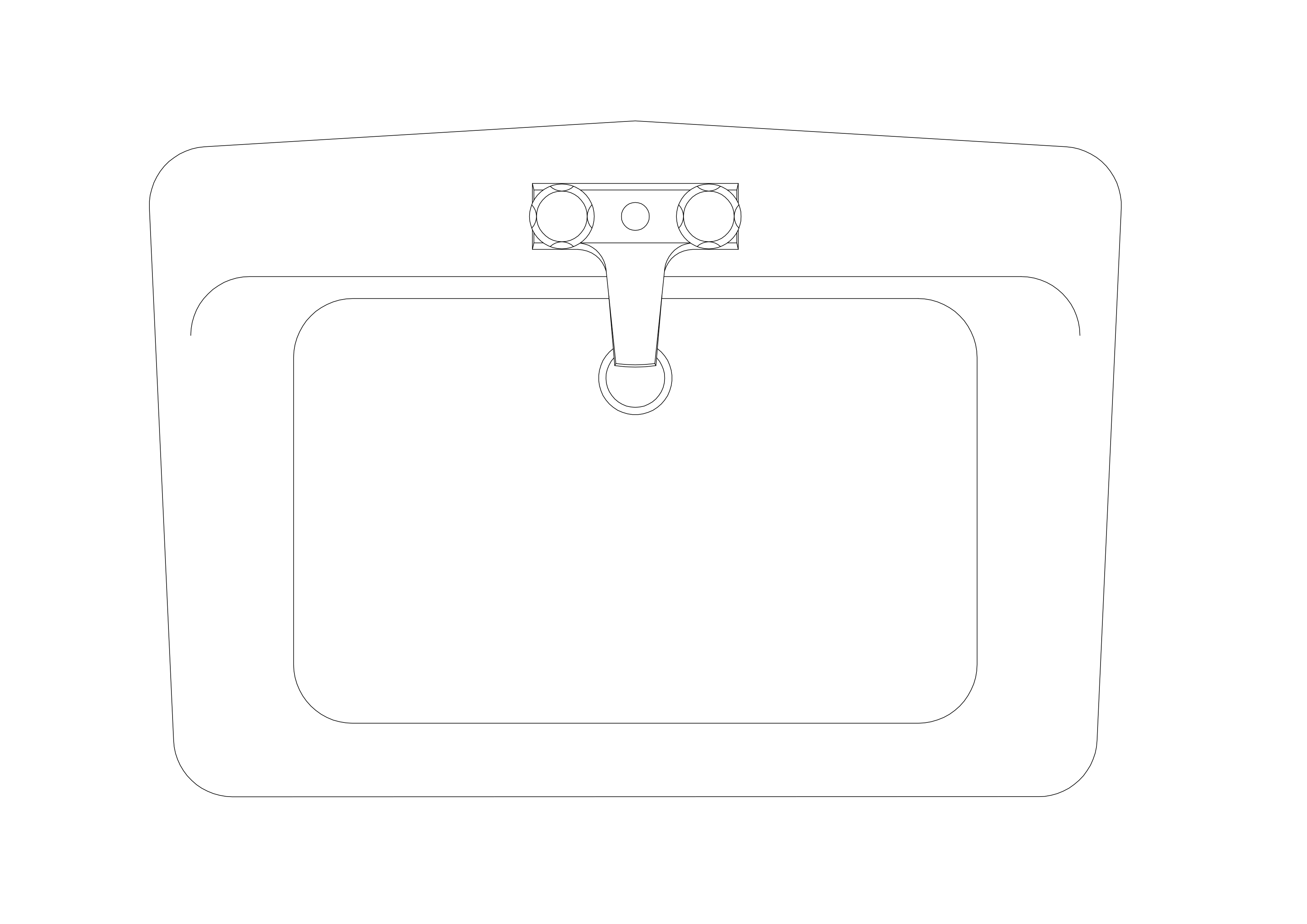 Free Sink Top View CAD Block – DWG, DXF, PDF Format