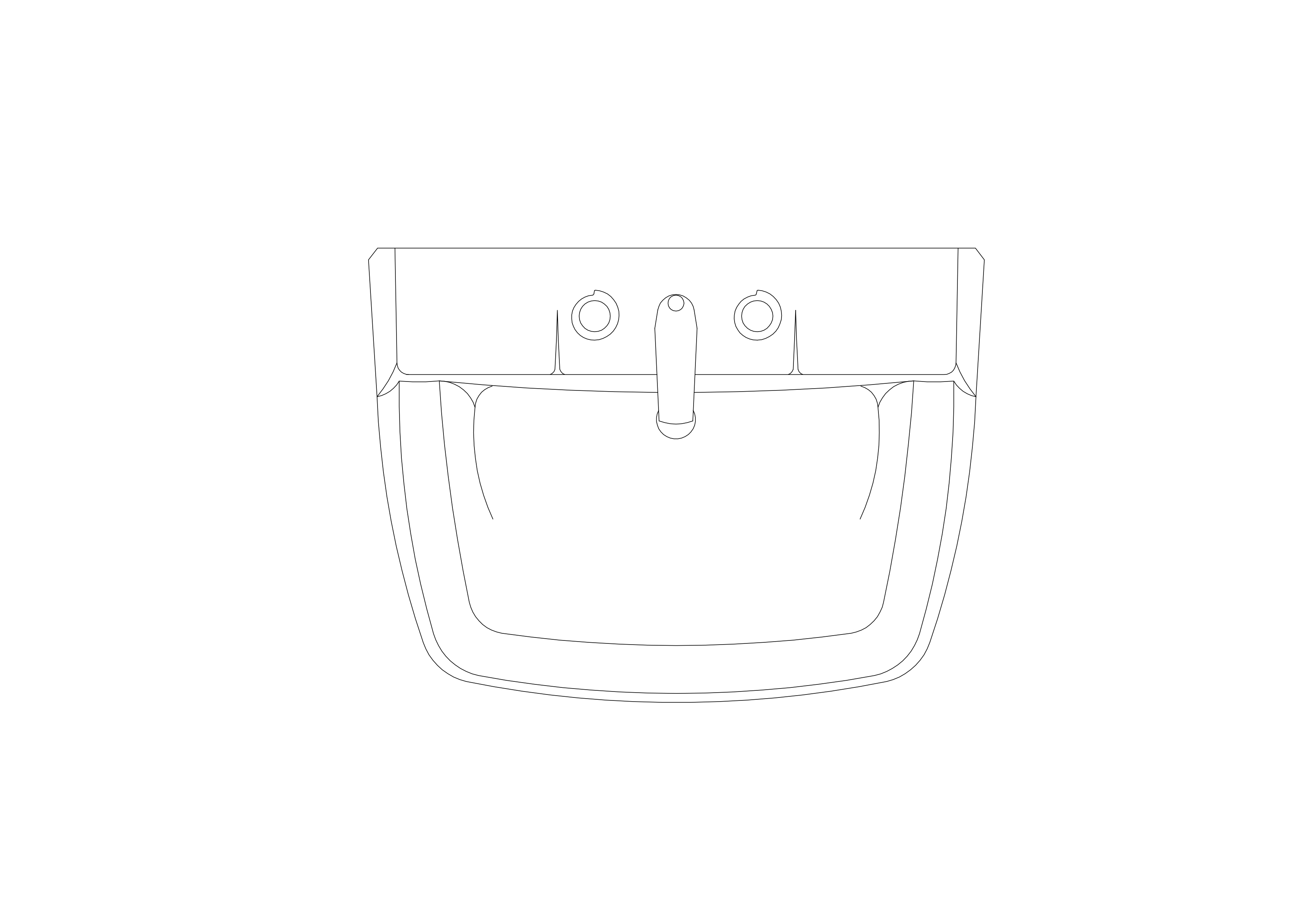 Free Sink Top View CAD Block – DWG, DXF, PDF Format
