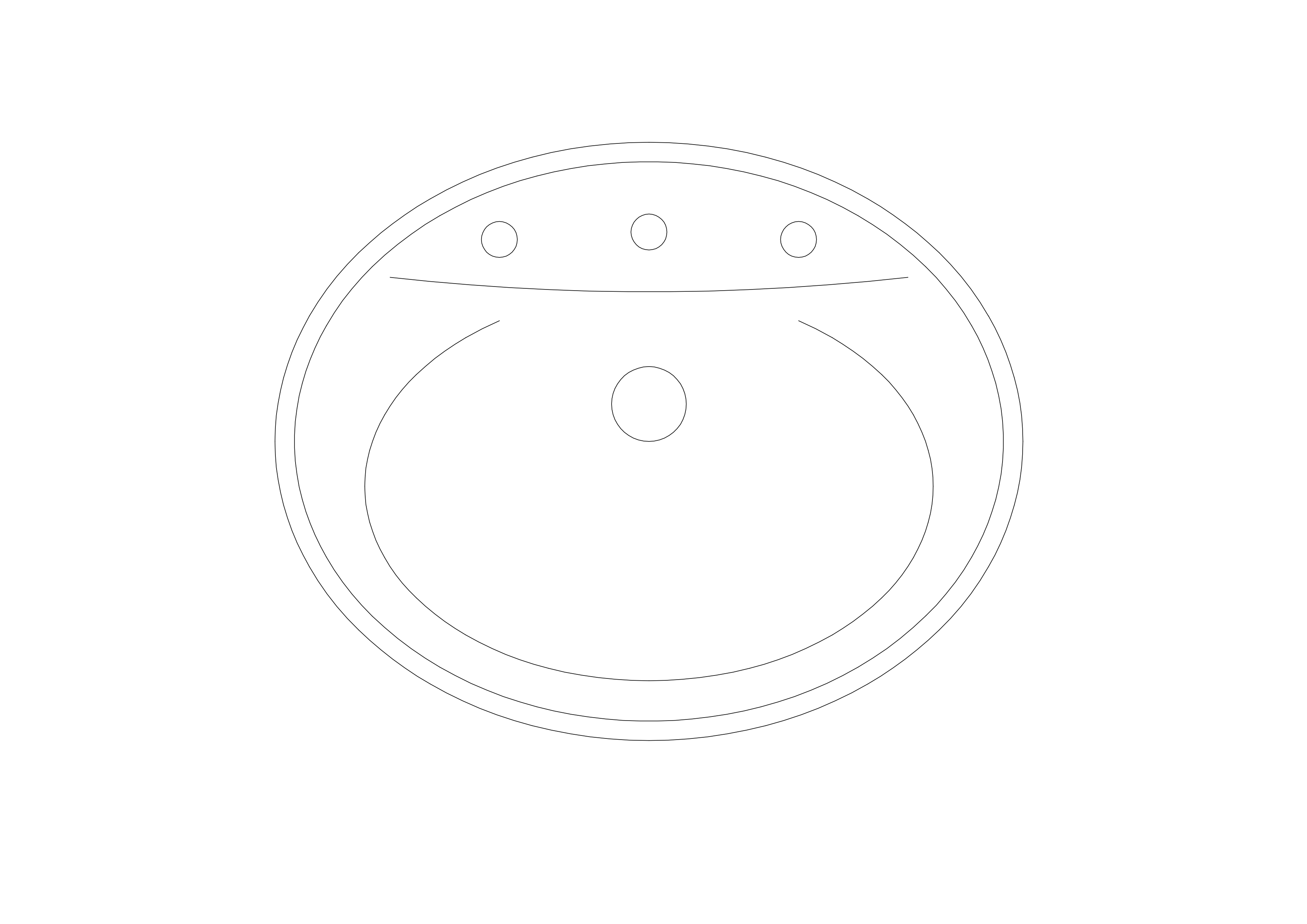 Free Sink Top View CAD Block – DWG, DXF, PDF Format