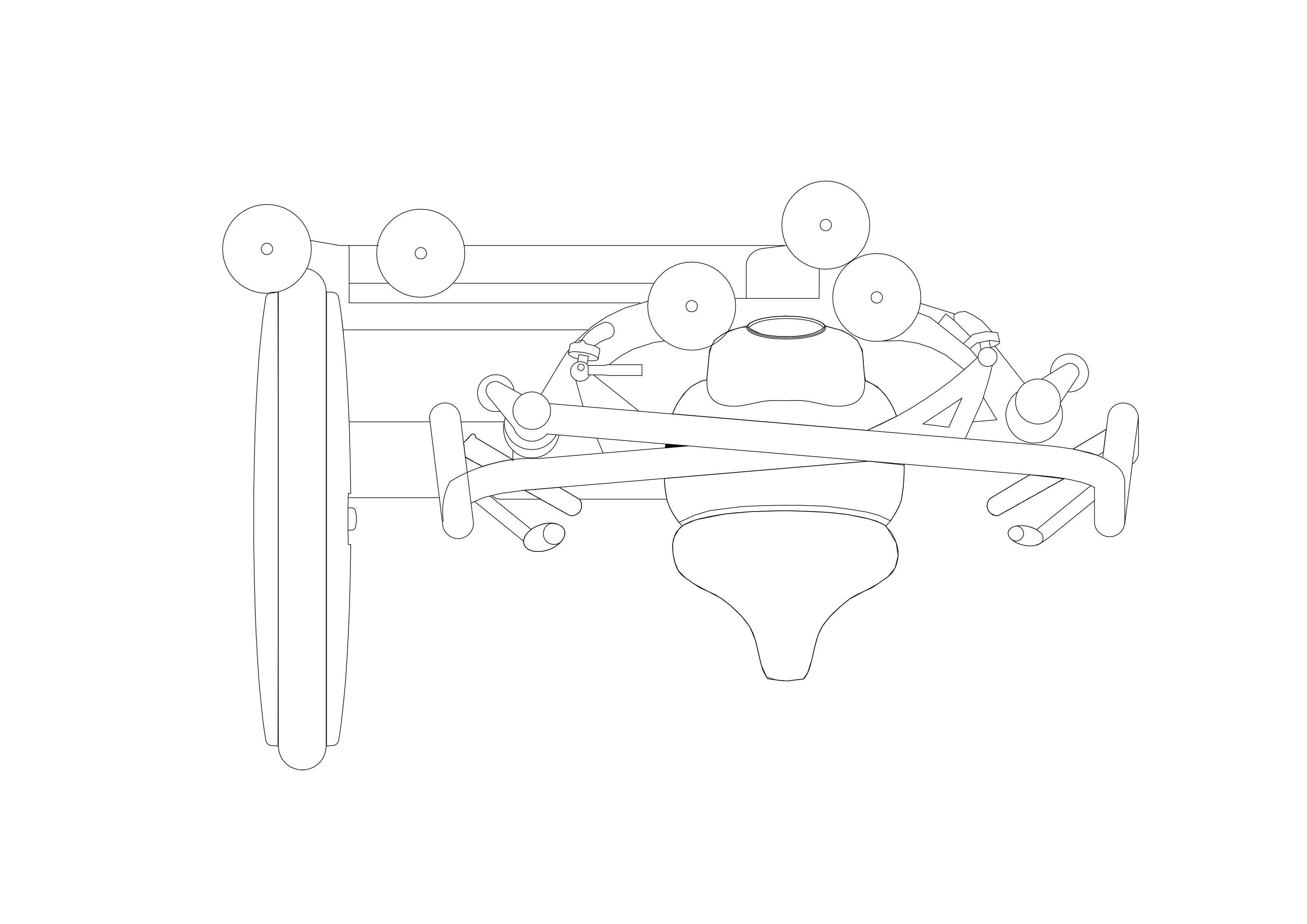 Free Gym Equipment Top View CAD Block – DWG, DXF, PDF Format