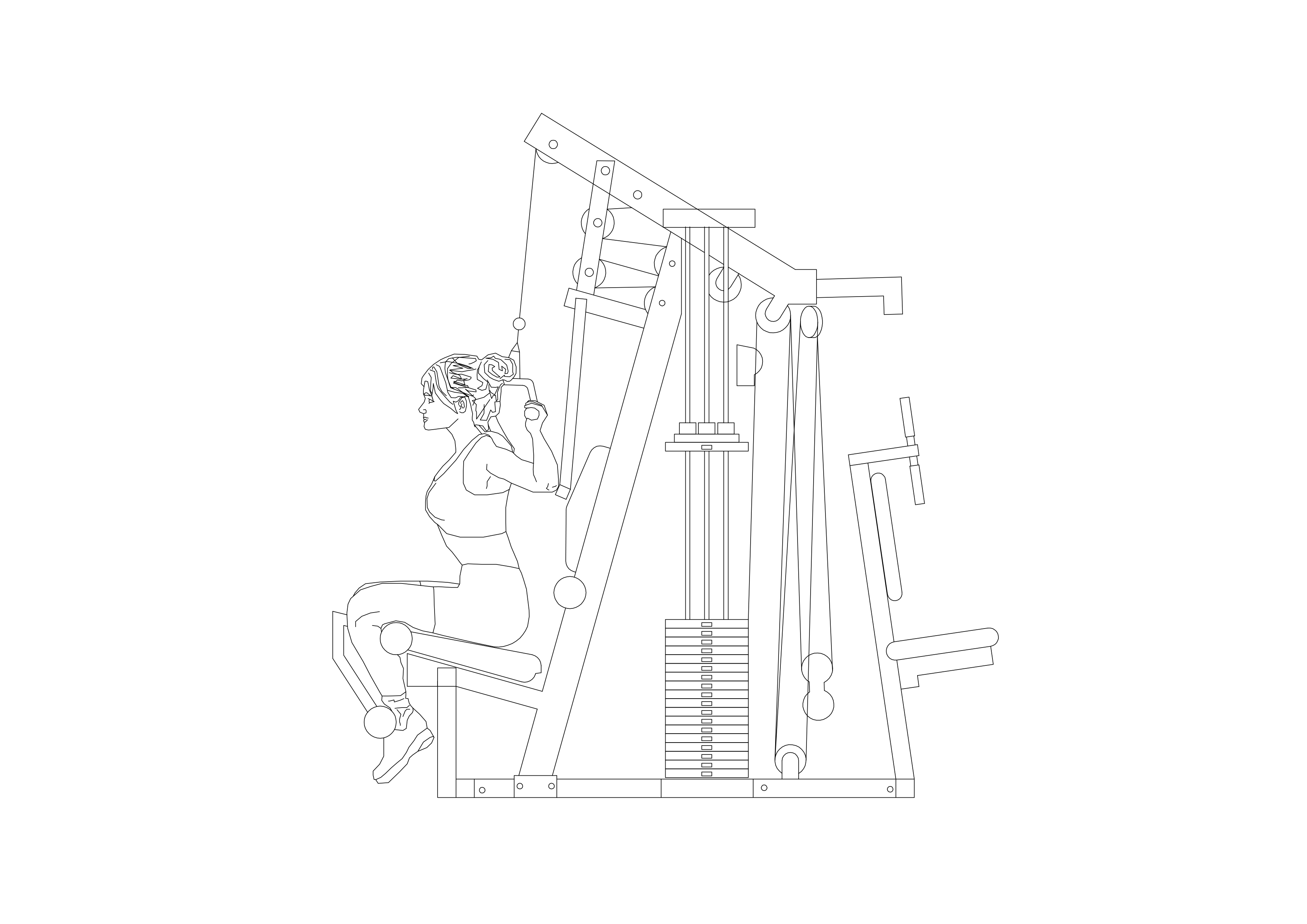 Free Gym Equipment Elevation CAD Block – DWG, DXF, PDF Format