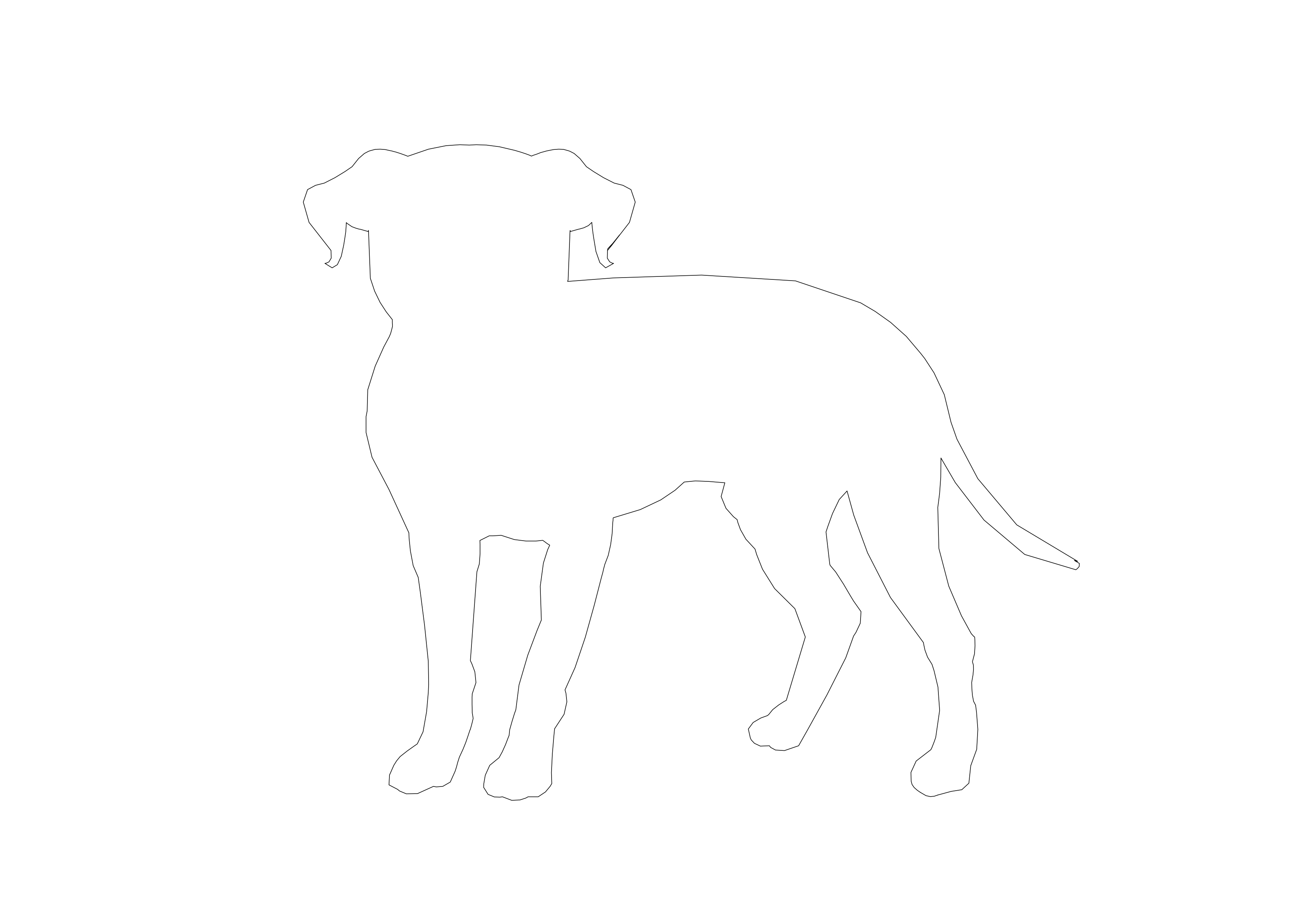 Free Dog CAD Block – DWG, DXF, PDF Format