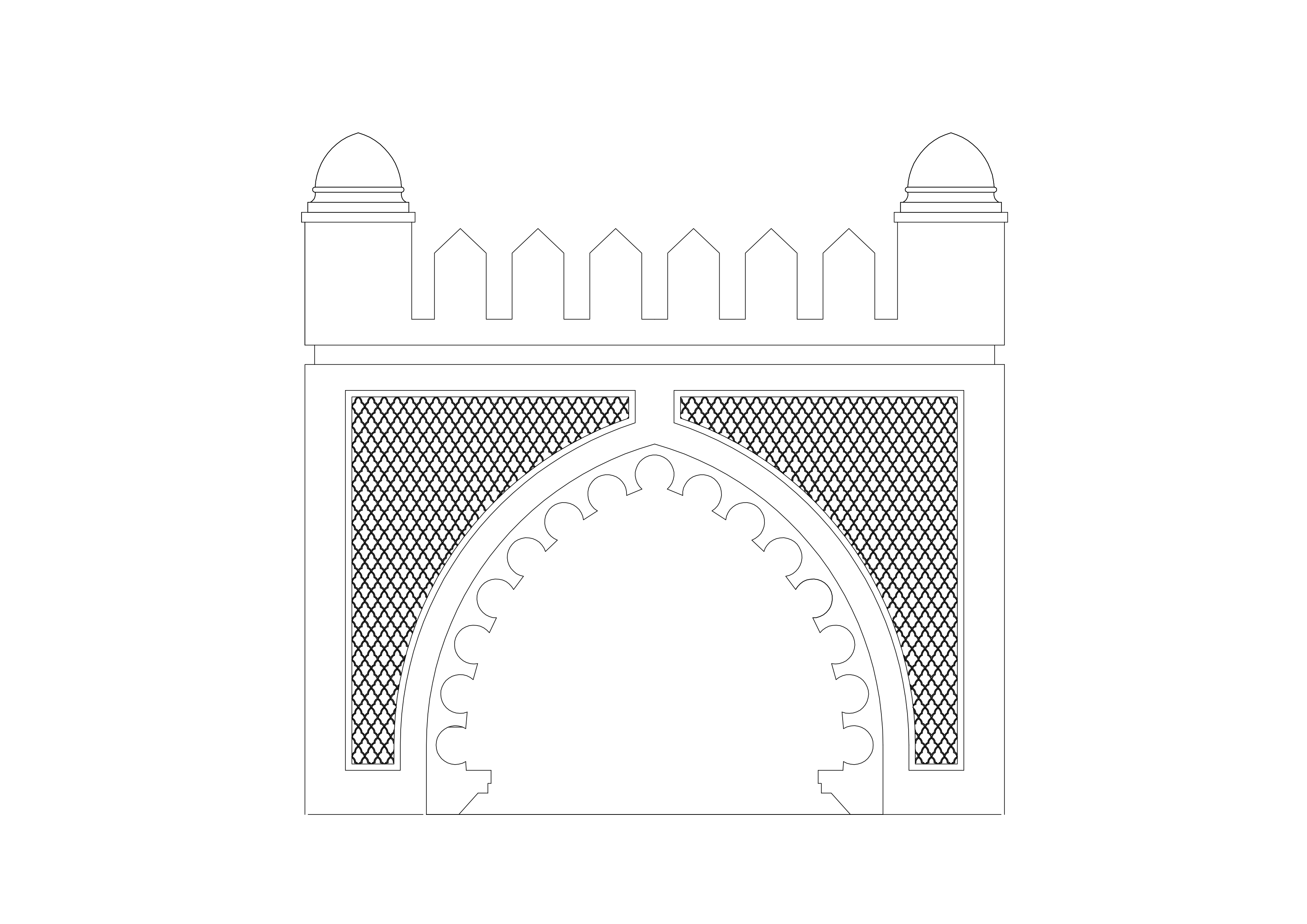 Free Arc Elevation CAD Block – DWG, DXF, PDF Format