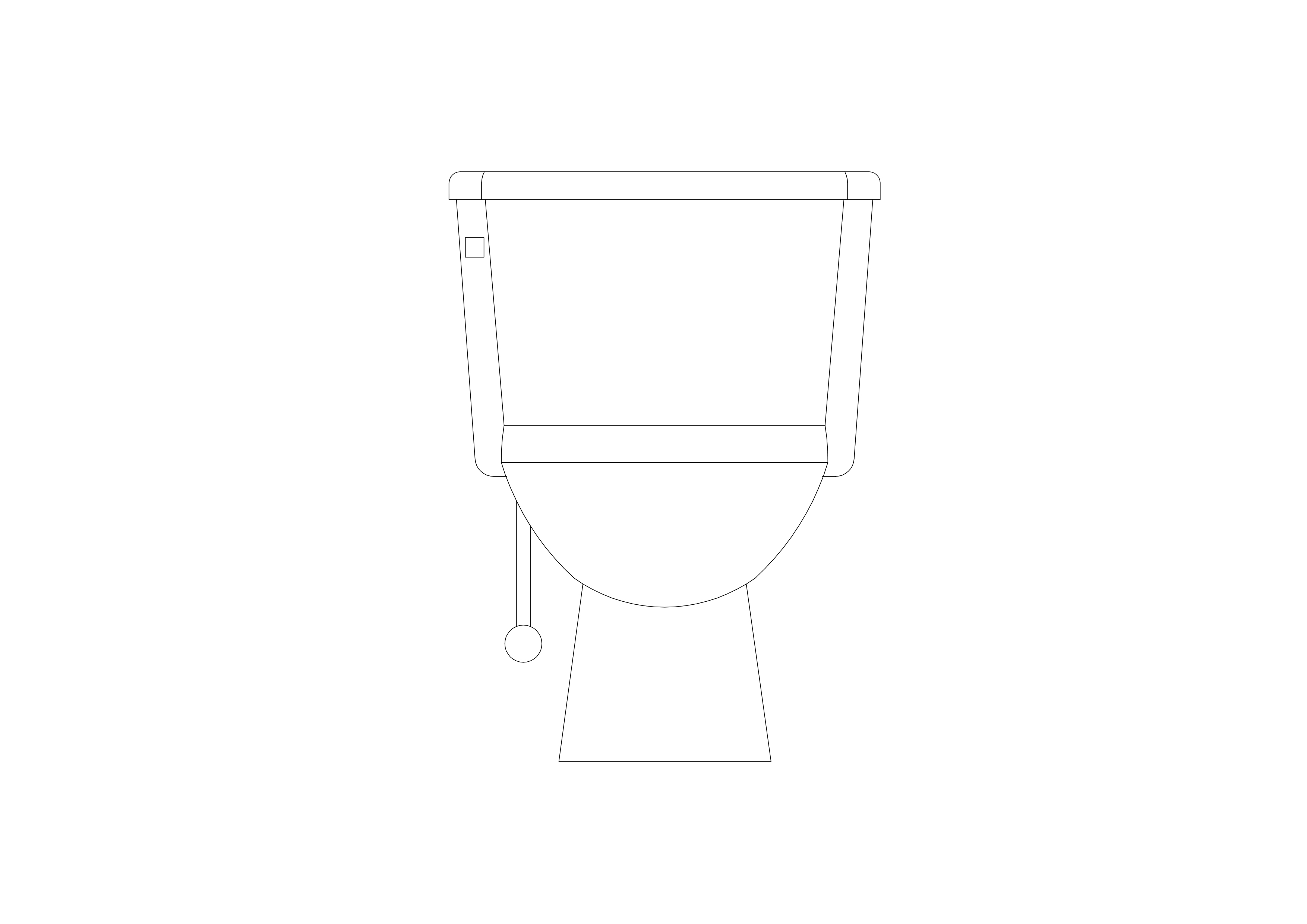 Free Toilet elevation CAD Block – DWG, DXF, PDF Format
