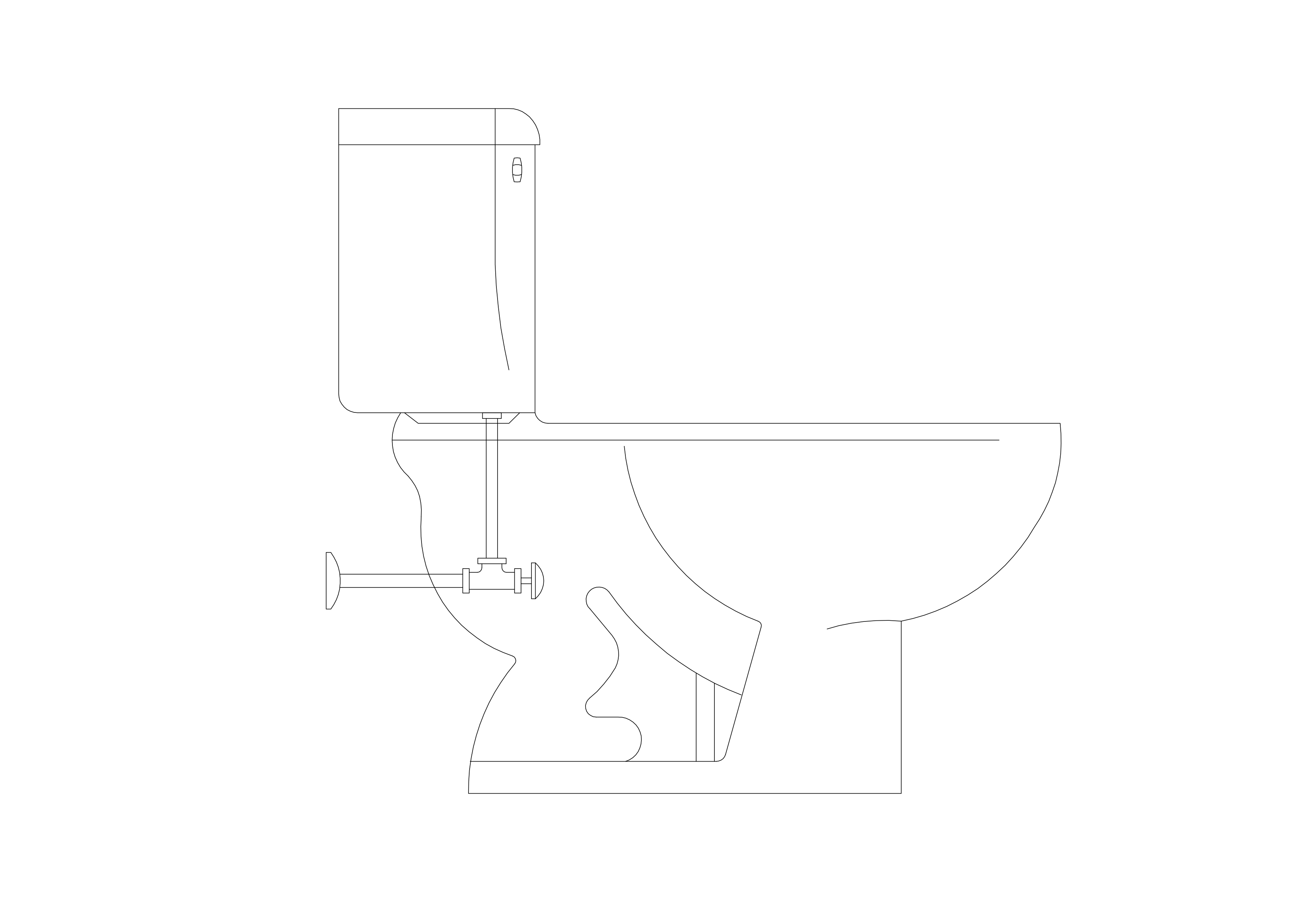 Free Toilet elevation CAD Block – DWG, DXF, PDF Format