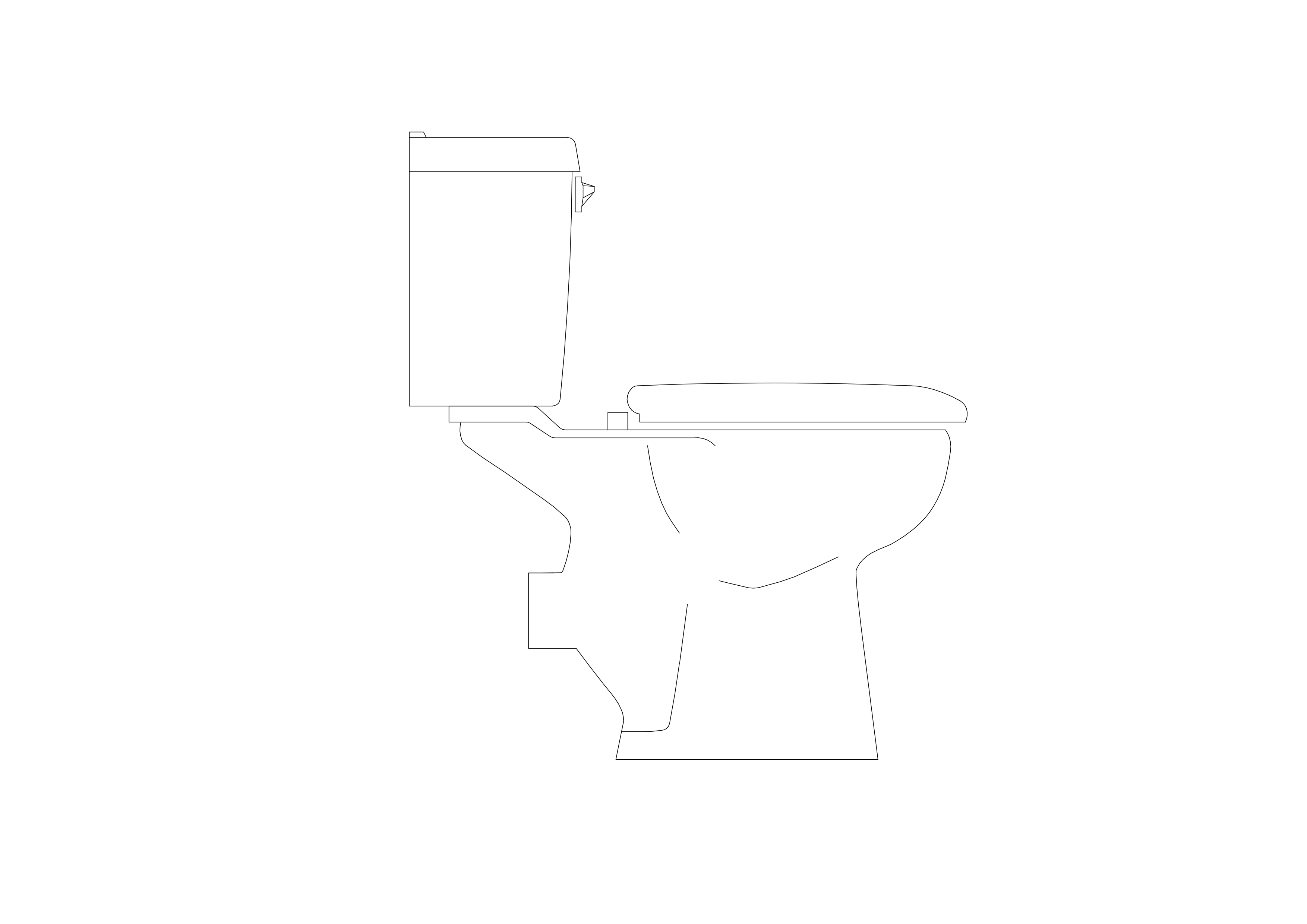 Free Toilet elevation CAD Block – DWG, DXF, PDF Format