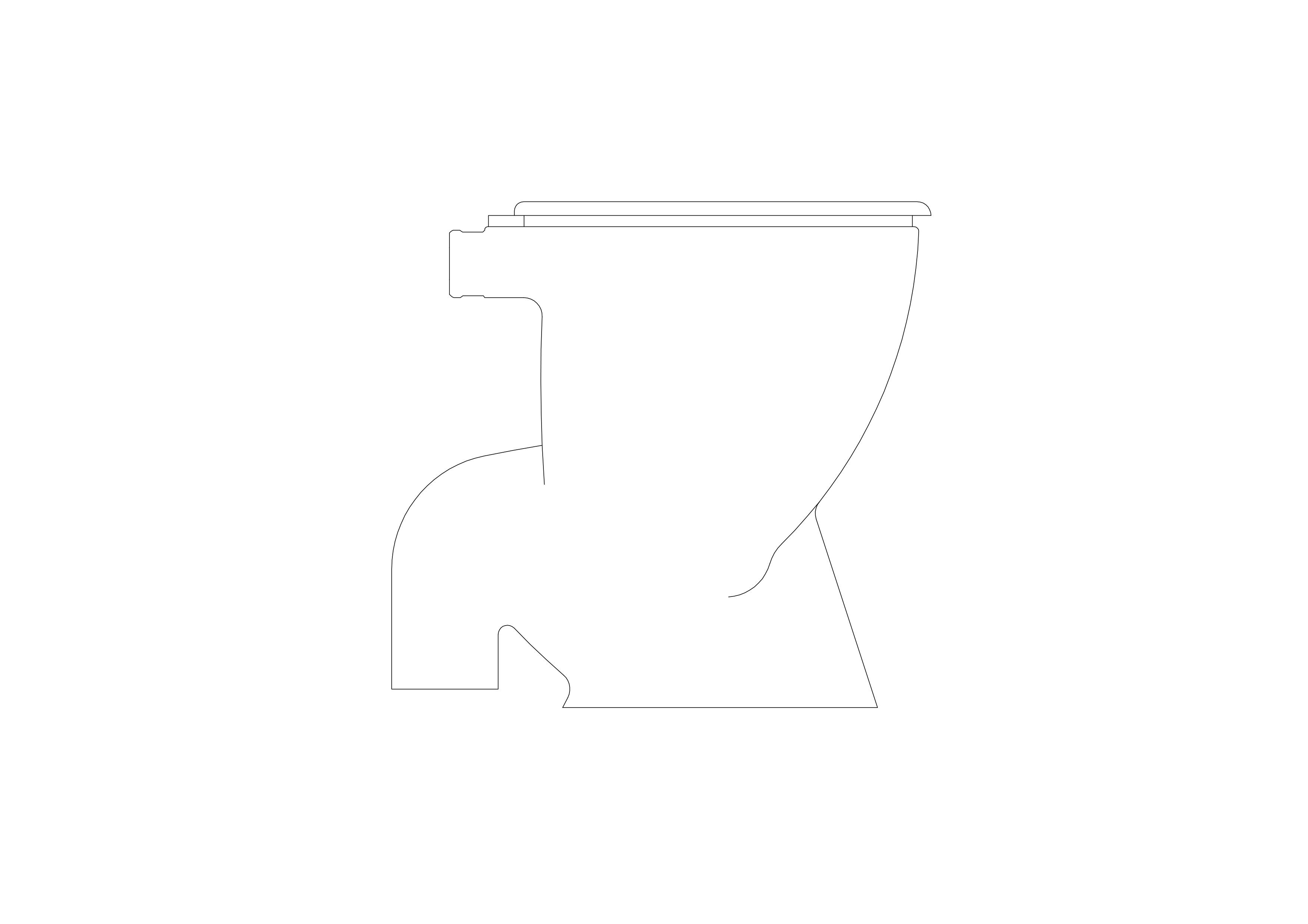 Free Toilet elevation CAD Block – DWG, DXF, PDF Format