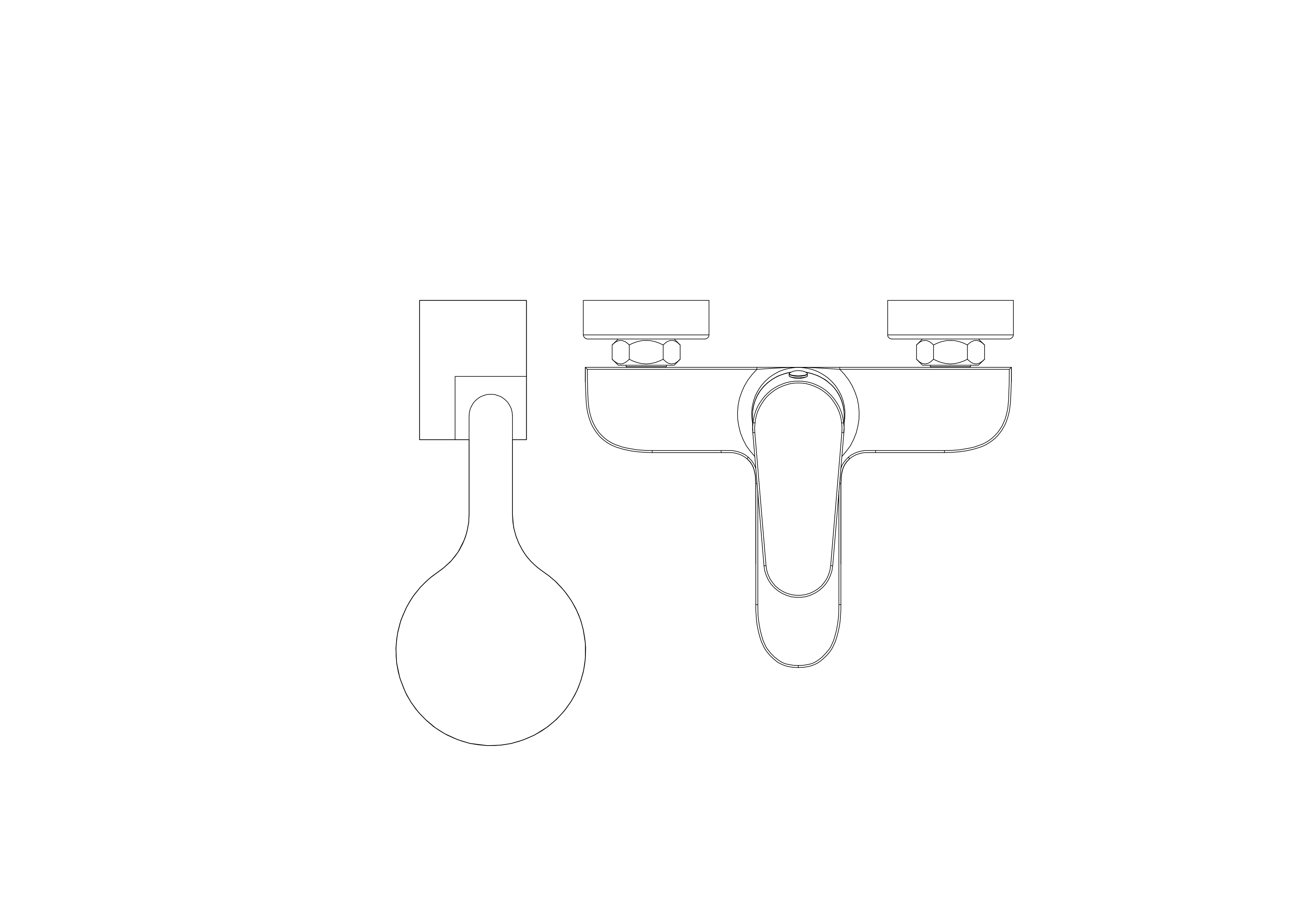 Free Faucet Top View CAD Block – DWG, DXF, PDF Format