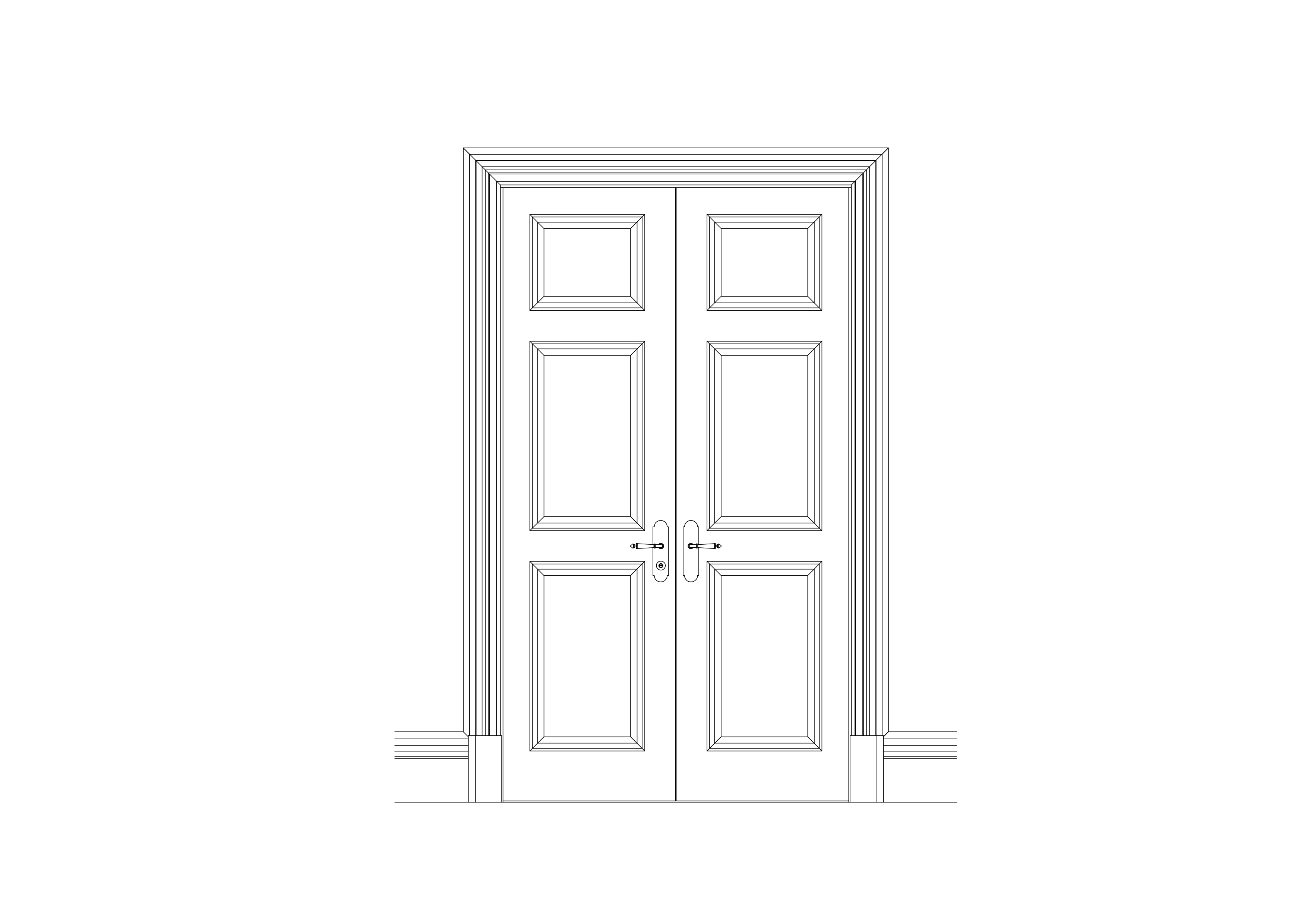 Free Door Elevation CAD Block – DWG, DXF, PDF Format
