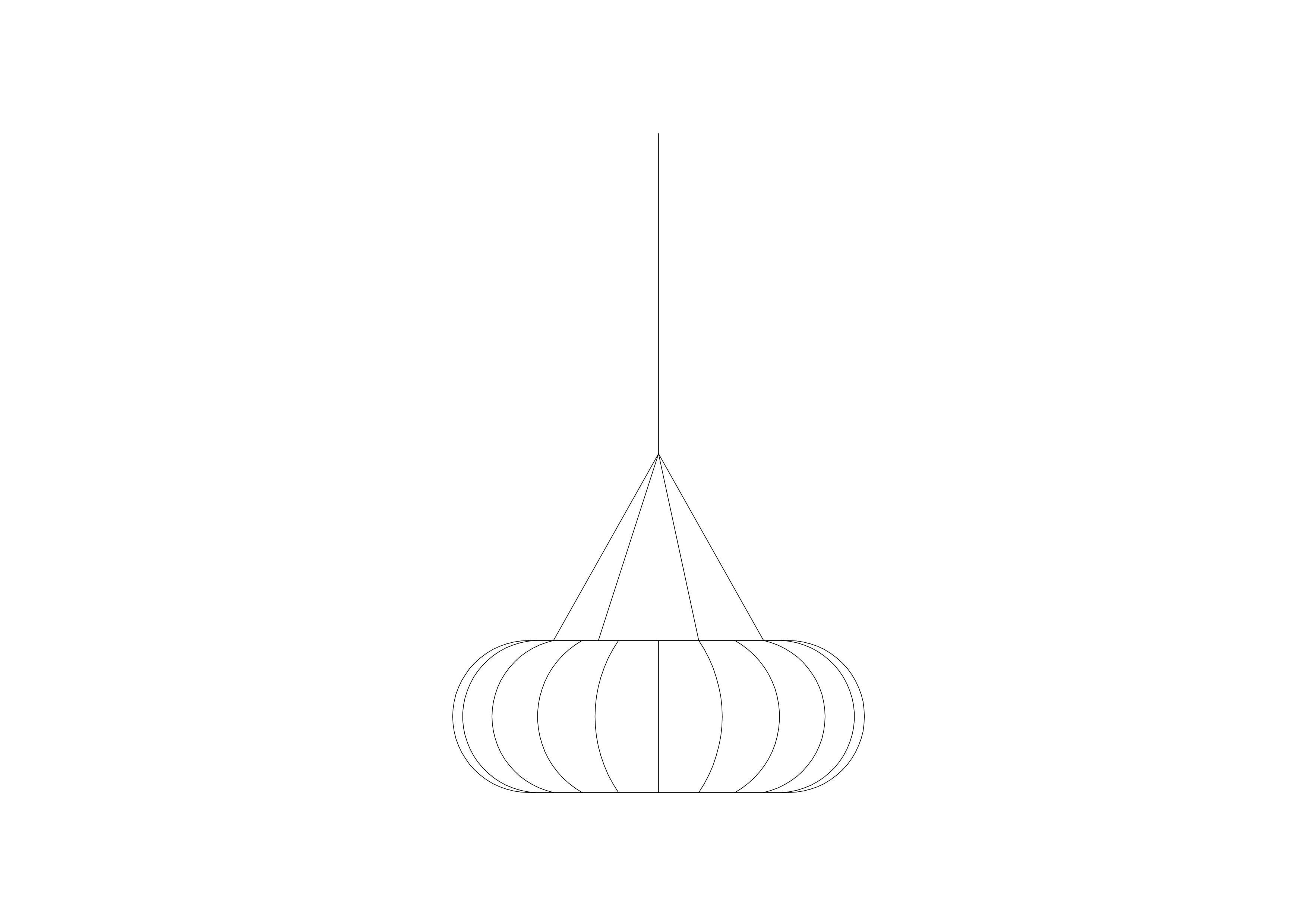 Free Pendant Light Elevation CAD Block – DWG, DXF, PDF Format