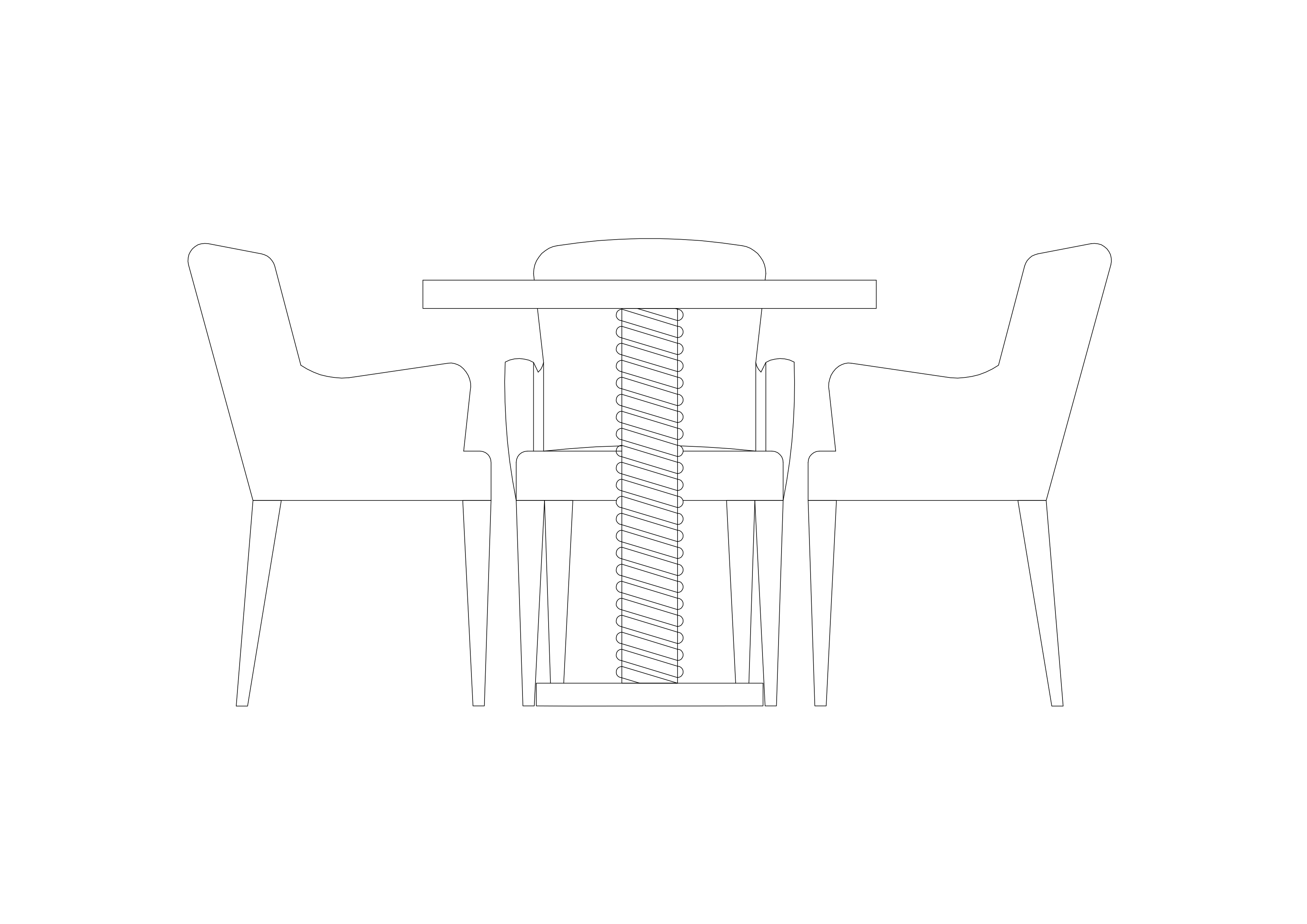 Free Chairs & table set-up CAD Block – DWG, DXF, PDF Format