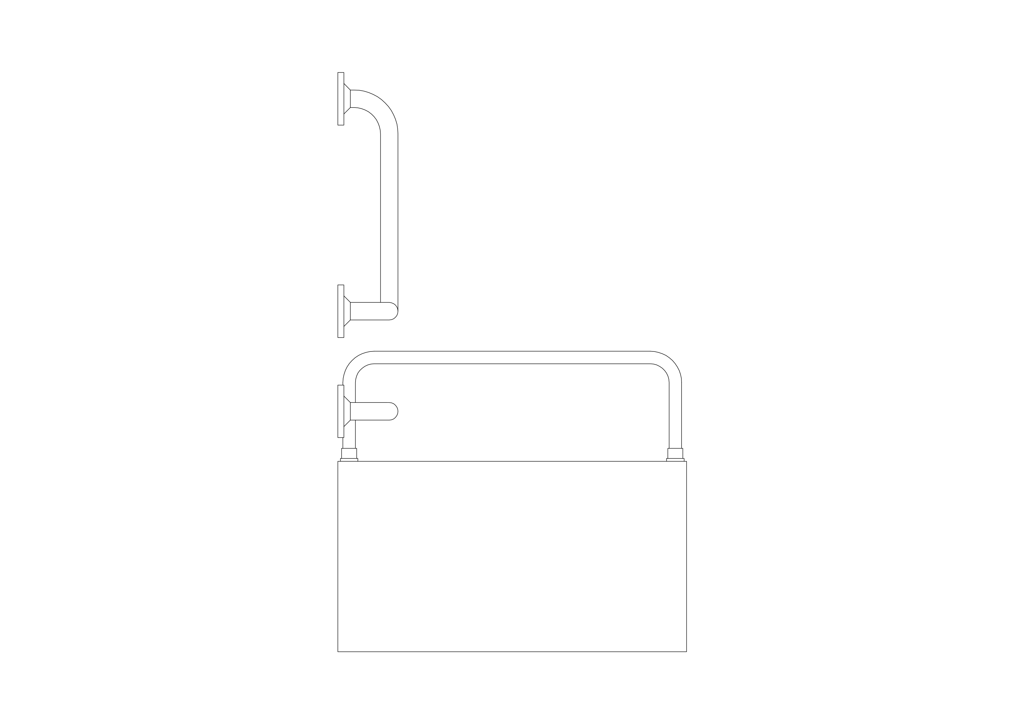 Free Accessible Bathtub Elevation CAD Block – DWG, DXF, PDF Format