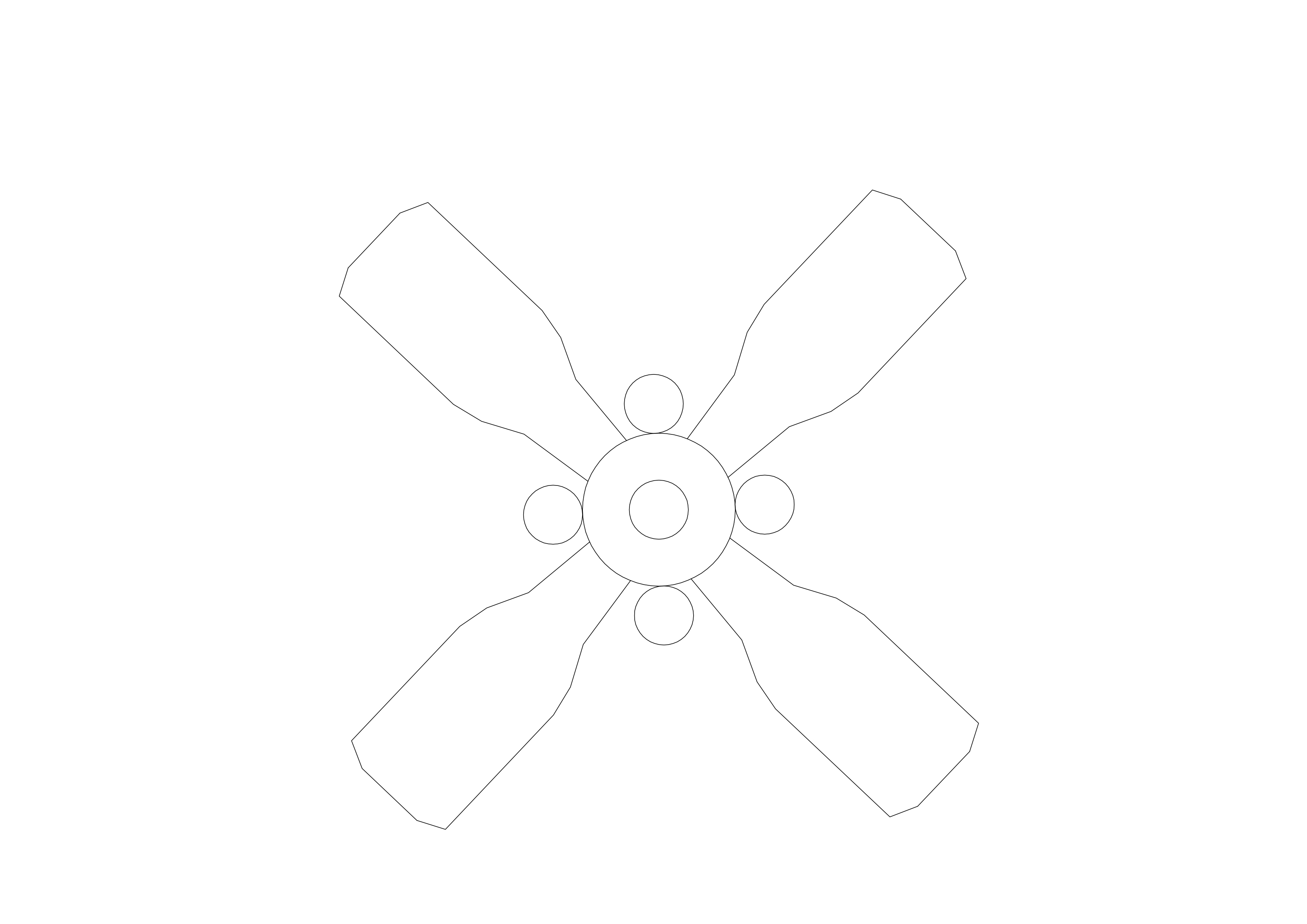 Free Ceiling Fan CAD Block – DWG, DXF, PDF Format