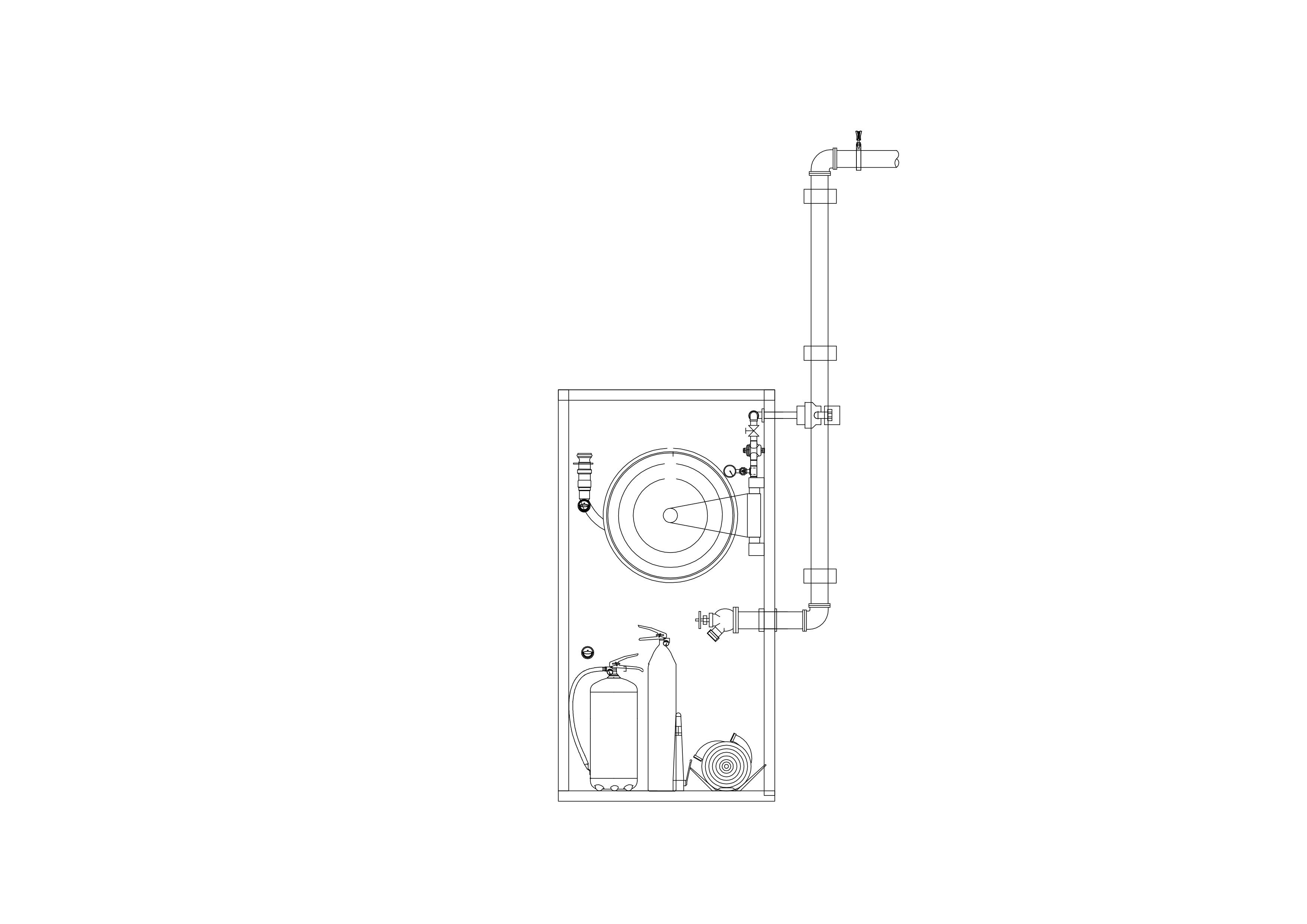 Free Fire Hose Cabinet CAD Block – DWG, DXF, PDF Format