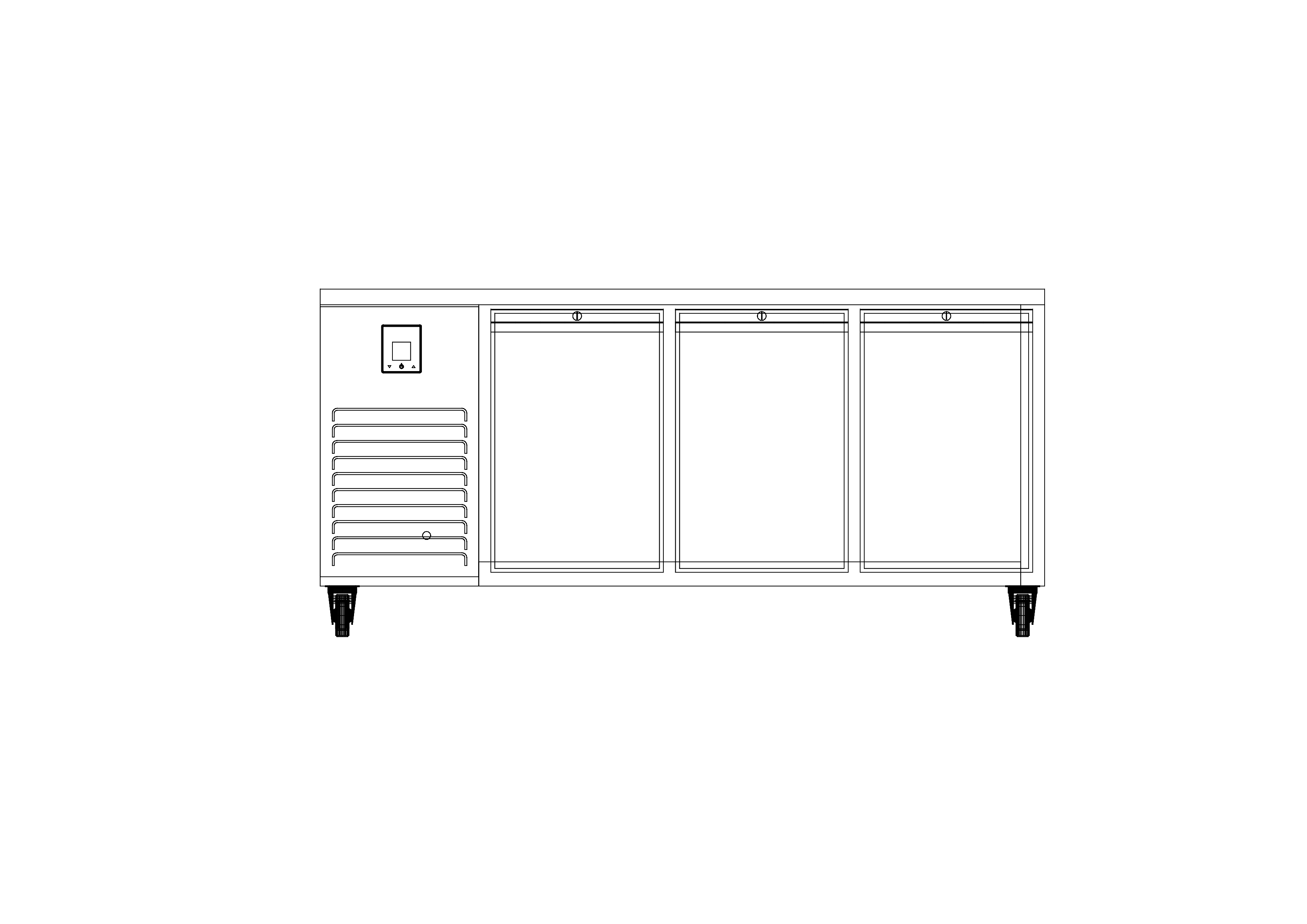 Free Undercounter Fridge Elevation CAD Block – DWG, DXF, PDF Format