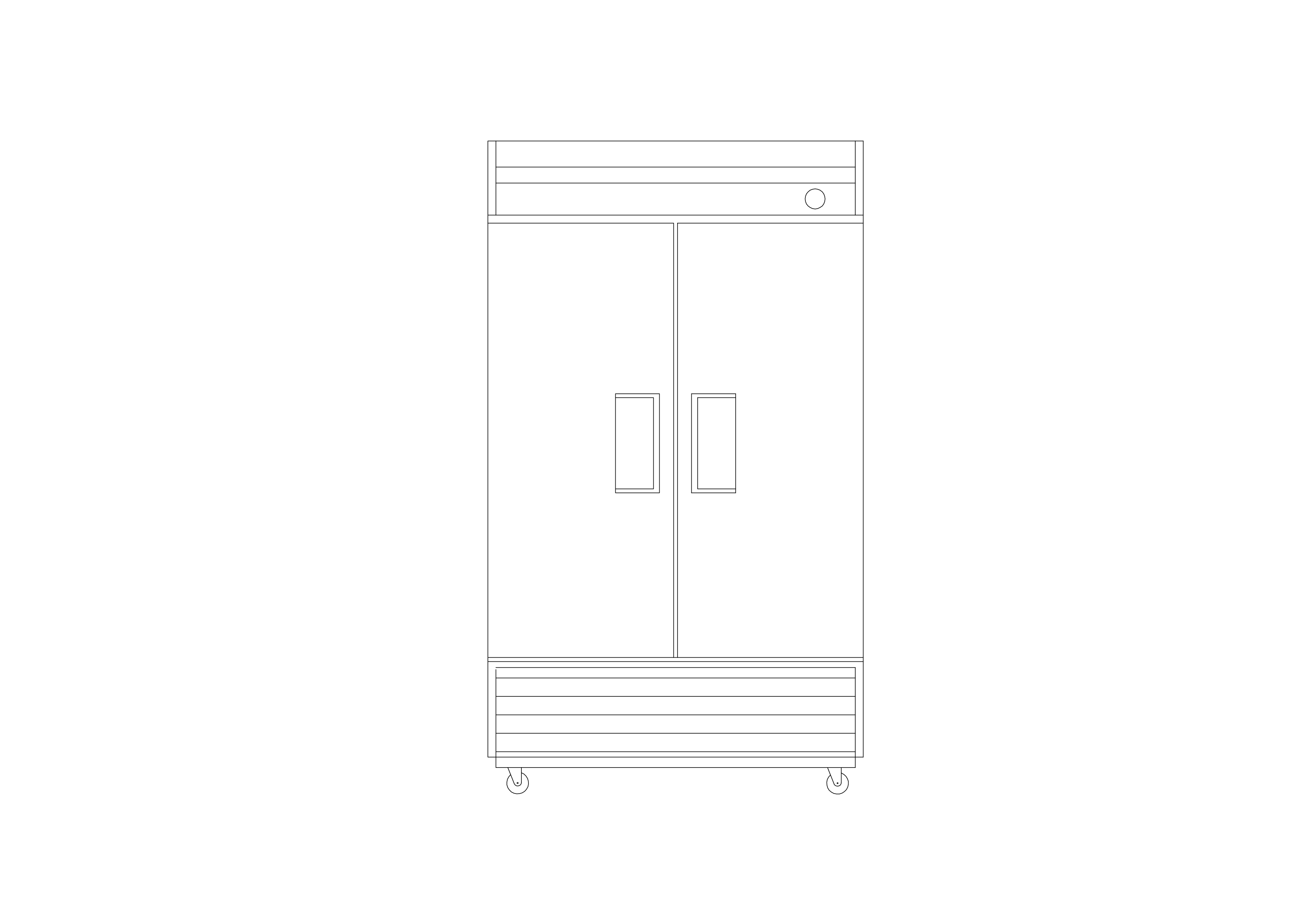 Free Fridge Elevation CAD Block – DWG, DXF, PDF Format