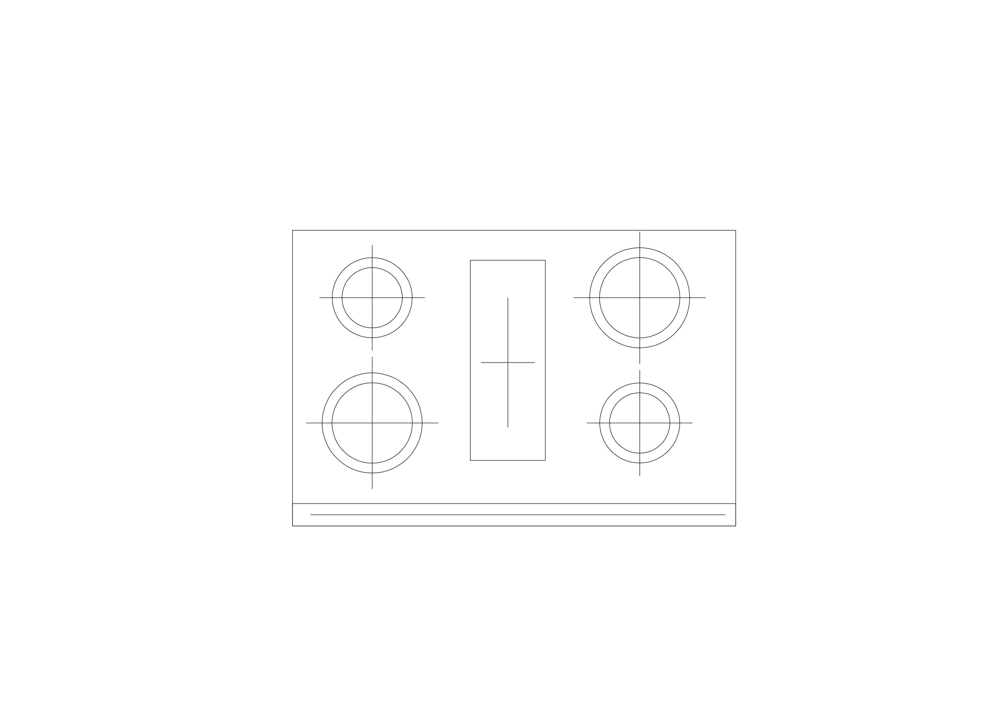 Free Oven Top View CAD Block – DWG, DXF, PDF Format