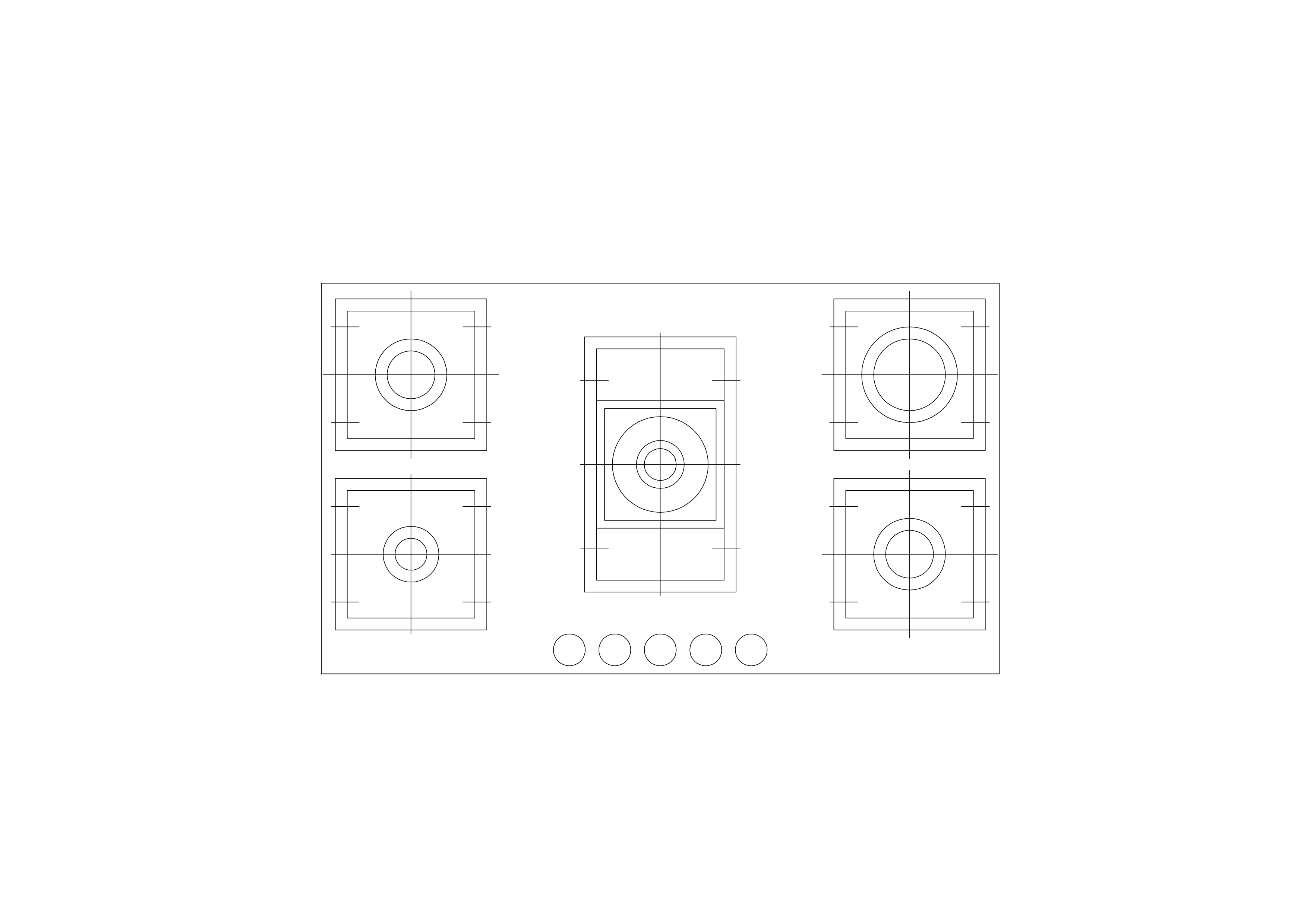 Free Oven Top View CAD Block – DWG, DXF, PDF Format