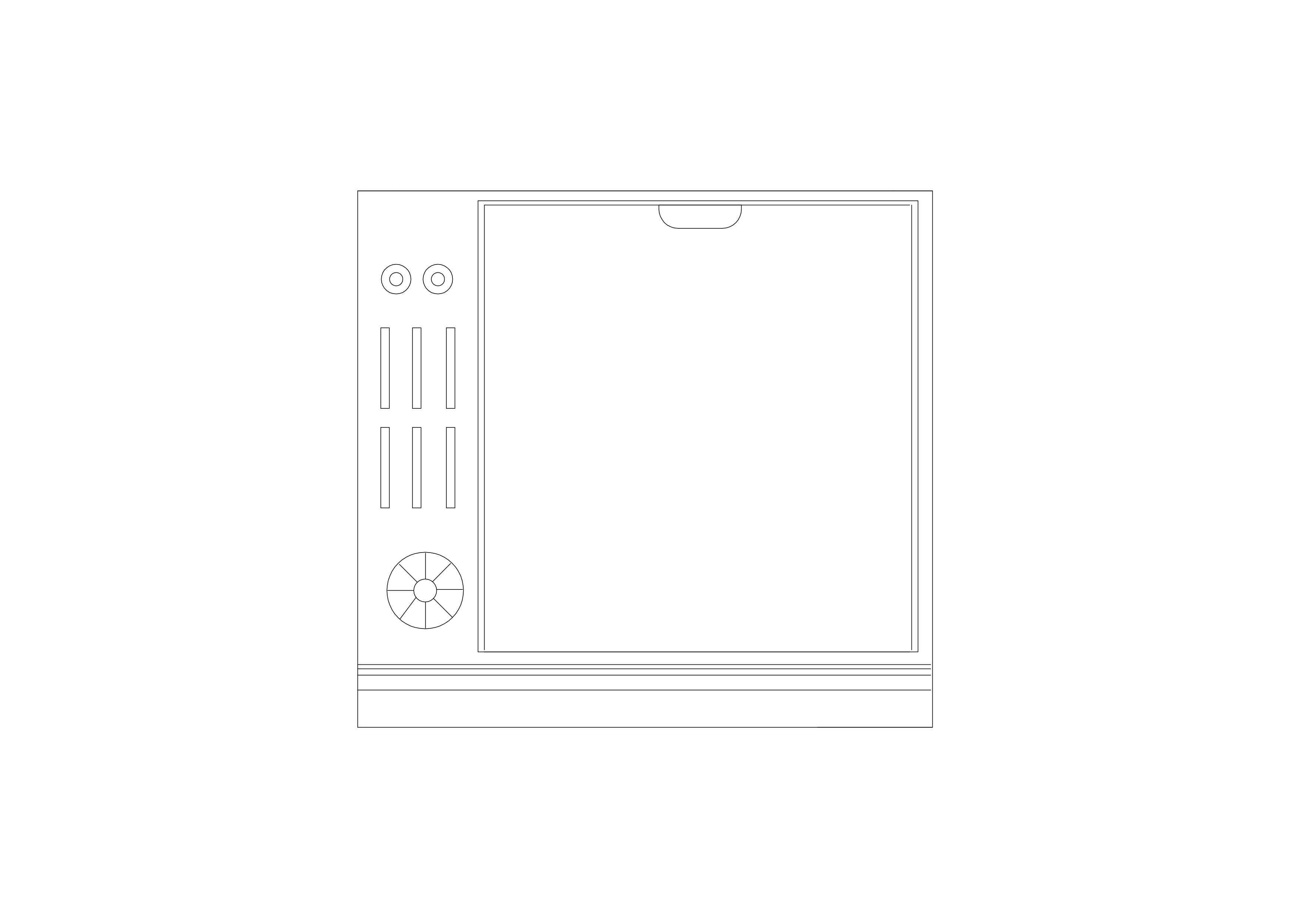 Free Oven Elevation CAD Block – DWG, DXF, PDF Format