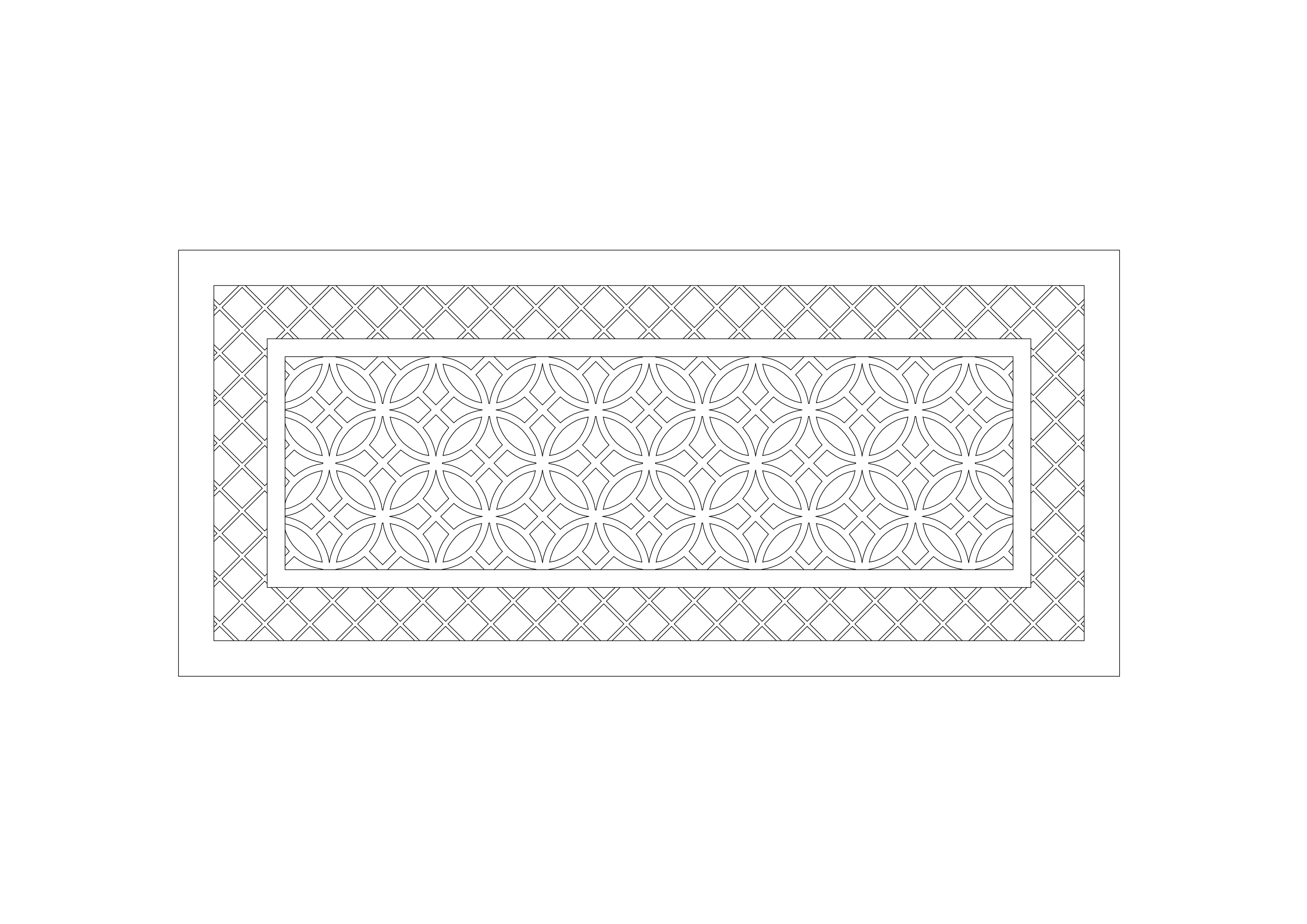 Free Mashrabiya Pattern CAD Block – DWG, DXF, PDF Format