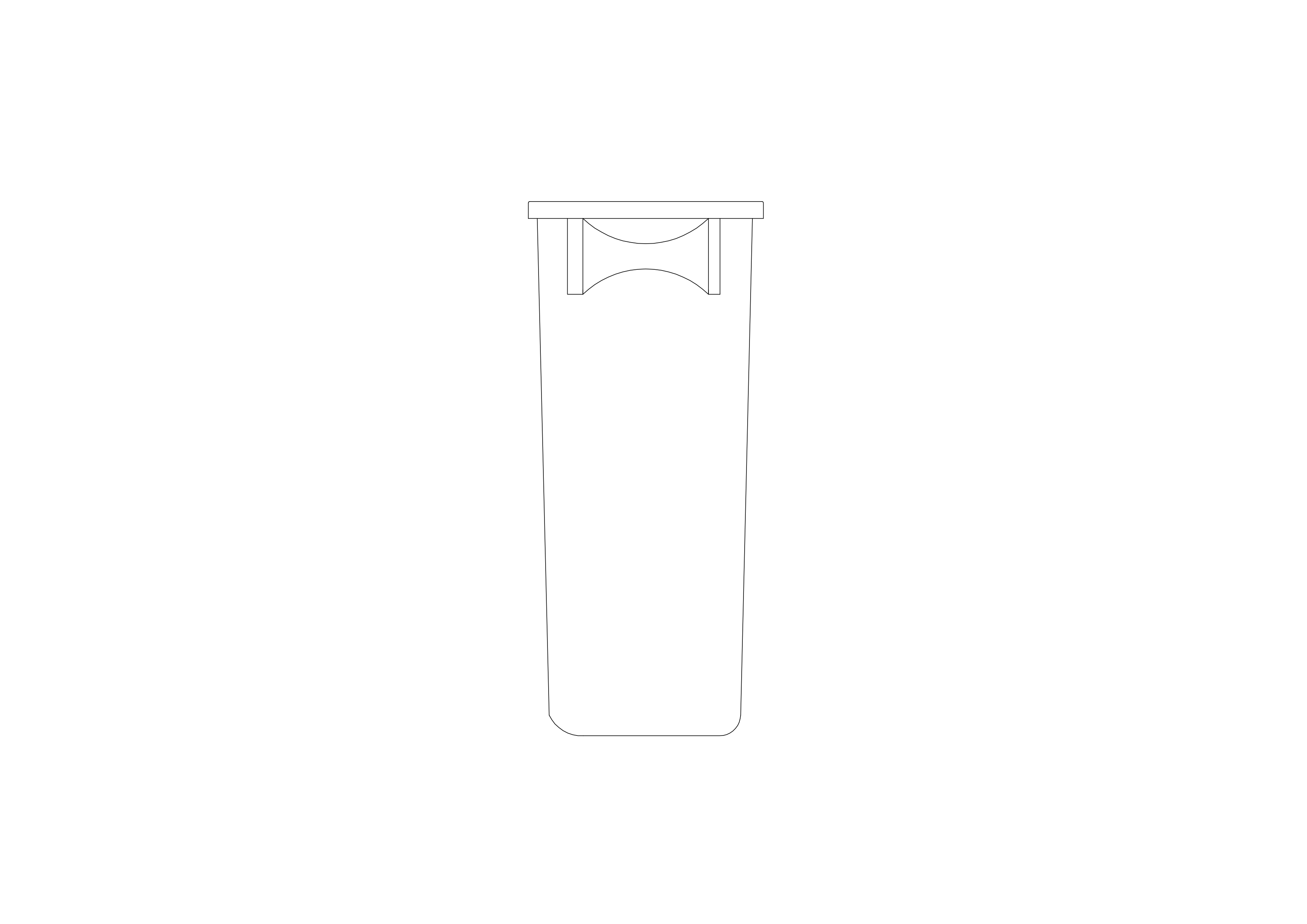 Free Trash Bin Elevation CAD Block – DWG, DXF, PDF Format